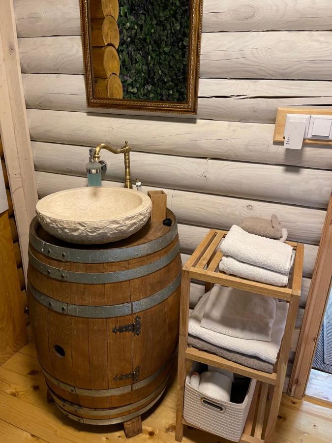 Wellness Huette Am Zwenkauer See Bei Leipzig 외부 사진