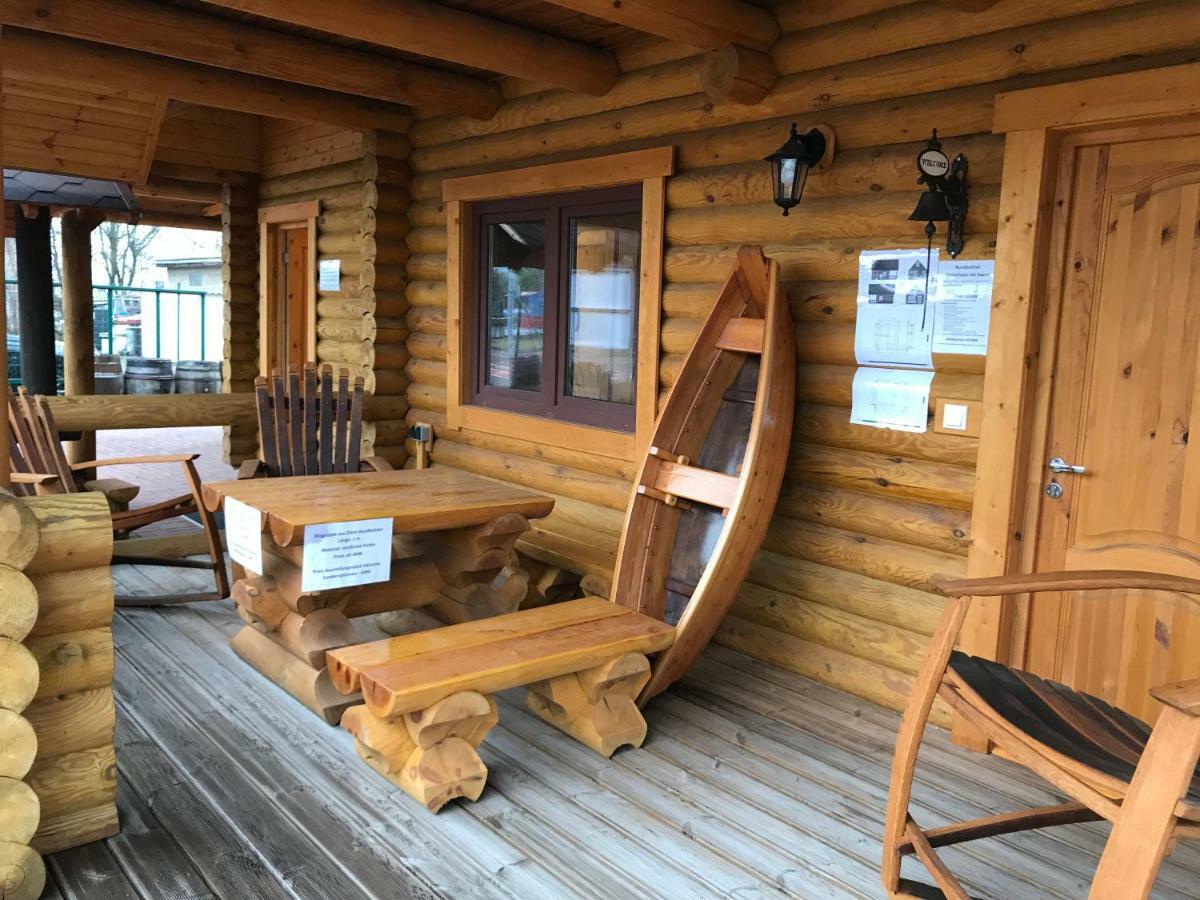 Wellness Huette Am Zwenkauer See Bei Leipzig 외부 사진